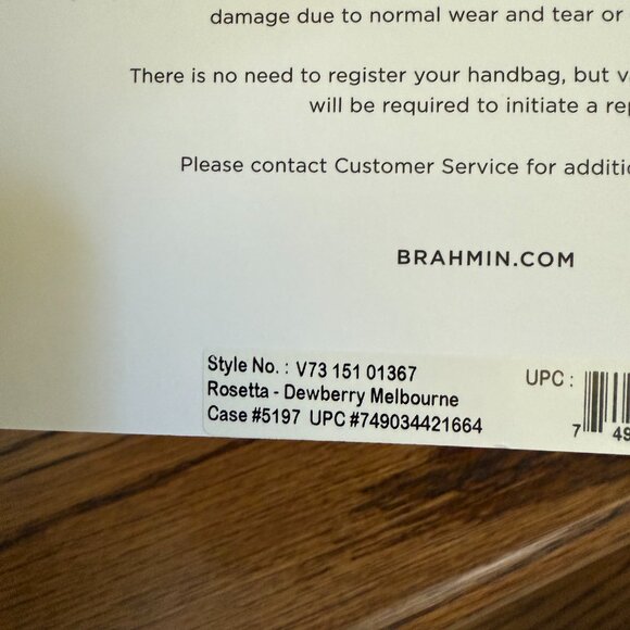 NWT - Brahmin - Rosetta featured in Dewberry Melbourne - Picture 4 of 10